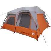 vidaXL Sofort Zelt 8 Personen Grau und Orange