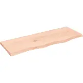 Syfax Waschtischplatte 80x30x2 cm Massivholz Unbehandelt