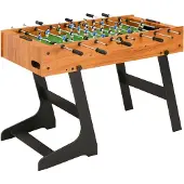 Syfax Klappbarer Kickertisch 121 x 61 x 80 cm Hellbraun