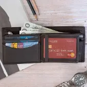 Belveder Geldbörse Echt Leder Geldbeutel Slim-Wallet Kartenfächer Große in Braun Glattleder SH-P11