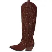 Marc Ellis Damen Stiefel Echtleder Schwarz mit Nieten Black B 36