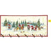 Eva Rosenstand Clara Wæver Eva Rosenstand Kreuzstich-Set "Kalender, Elfen im Schnee", 40x95cm