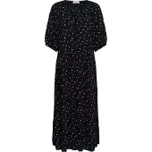 Soaked in luxury Midikleid "Damen Kleid SLZaya", Damen, Gr. L, N-Gr, blau (night skye with oatmeal dot), Obermaterial: 100% Viskose CV., Kleider Midikleid
