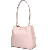 Michael Kors Umhängetasche, Rosa, PVC, Magnetverschluss, Lederhenkel