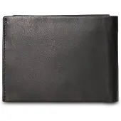 Pierre Cardin Herren Geldbörse, echtes Leder, schwarz, schlankes, kompaktes Design