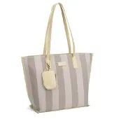 Diana & Co Diana&Co Shopper-Tasche, zweifarbig, mit Reißverschluss und Henkeln aus Kunstleder, 46 x 31,5 cm