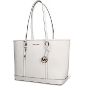 Michael Kors Damen Schultertasche aus Saffiano-Leder mit Reißverschluss, elegant und geräumig, 45x29x16 cm