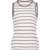 Cartoon Tanktop "Basic-Top mit Rundhalsausschnitt", Damen, Gr. 42, beige (cream, beige), Obermaterial: 95% Baumwolle CO. 5% Elasthan EL., Tops Tanktop