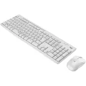 Logitech MK295 Silent, Volle Größe (100%), Kabelgebunden, RF Wireless, QWERTY, Weiß, Maus enthalten