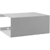 ReCollector BoxShelf, Schweberegal, Wandverteiler, Stahl, Grau, Universal, 350 mm