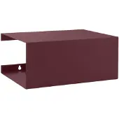 ReCollector BoxShelf, Regalboden, Wandverteiler, Stahl, Rot, Schlafzimmer, 2 Regale