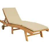 vidaXL Sonnenliege Polyester Braun und Beige