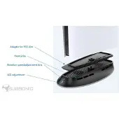 Subsonic Kühlung Led Ps5 & Ps5 Slim Ständer Durchsichtig Durchsichtig One Size