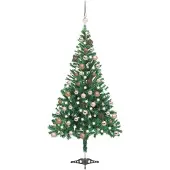 The Living Store Künstlicher Weihnachtsbaum Beleuchtung Kugeln 120cm 230 Zweige