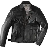 Spidi Clubber Motorrad Lederjacke, schwarz/schwarz, 52