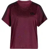 Adidas T-Shirt ORIGINALS "FIREBIRD", Damen, Gr. L, rot (maroon, schwarz), Obermaterial: 100% Polyester, Rundhals, Shirts T-Shirt