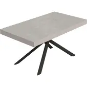 Itamoby Niket Kaschmir Ausziehtisch 160/420x90 cm mit anthrazitfarbenen Beinen