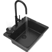 Granitan - Granitspüle - Küchenspüle - Schwarz - ZANTE