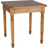 MiaMöbel Esstisch Mexico Möbel 70x70 cm Landhausstil Massivholz Pinie Honig