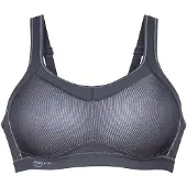Anita Sport-BH "Sport BH momentum", Damen, Gr. 85, Cup F, grau (anthrazit), Obermaterial: 70% Polyester PES. 15% Polyamid PA. 15% Elasthan EL., BHs Sport-BH