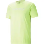 Puma Fit Logo T-Shirt Herren 38 - fast yellow M