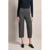 Bugatti Stoffhose , Damen, Gr. 38, Normalgrößen, grau (dunkelgrau), 60% Polyester, 38% Baumwolle, 2% Elasthan, unifarben, normal, Hosen Stoffhose, mit Struktur