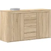 vidaXL Sideboard Sonoma-Eiche 120 x 36 x 69 cm Holzwerkstoff