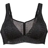 Anita Active Sport-BH "Air Control Deltapad" doppellagige Cups, gepolsterte Träger, mit Print, feminin, weich