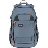 Lassig Schulrucksack LÄSSIG "Origin Bold, blue", Jungen, Gr. B/H/T: 29cm x 47cm x 23cm, blau, Polyester, Rucksäcke Schulrucksack, aus recyceltem Material
