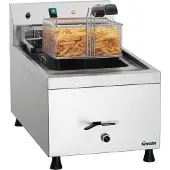 Bartscher Fritteuse 12L-10, Fritteuse mit 12-Liter Becken ür den Einsatz in der professionellen Großküche, 1 Stück
