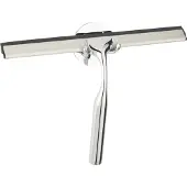 Wenko Duschabzieher Terni Plus, mit Turbo-Loc Wandbefestigung, Eleganter Badezimmerwischer mit glänzendem Finish, Wischbreite: 24,5 cm
