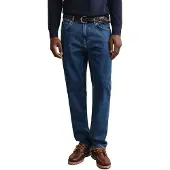 Gant für Herren. 1000021 Jeans Regular Fit, mittelblau gewaschen, Vintage (34/32), Lässig, Baumwolle, Denim