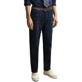 Gant für Herren. 1000011 Jeans Regular Fit Dunkelblau (40/32), Lässig, Baumwolle, Denim