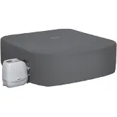 Bestway Spa-Abdeckung PVC und POM Grau