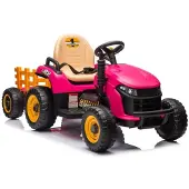 Wisam Batteriebetriebener Traktor BBH-030 Pink Rosa
