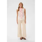 Saint tropez Ärmellose Bluse TilliSZ Ärmellose Bluse Gerade Passform