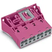 Wago 770-794 Snap-In-Stecker,4-polig,Kod. B,pink 770794 - 100 Stück