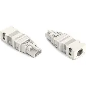 Wago 770-132/041-000 Stecker,mit Zugentlastungsgehäuse,2-polig,weiß 770132041000 - 25 Stück