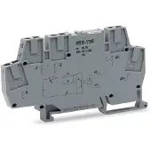 Wago 859-738 Optokopplermodul,Eingangsnennspannung DC 5 V,Ausgangsspannungsbereich DC 3 ... 30 V,grau 859738 - 10 Stück