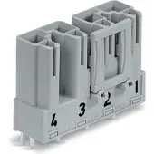 Wago 770-854 Stecker für Leiterplatten,gerade,4-polig,grau 770854 - 50 Stück