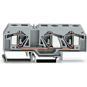 Wago 283-998 3-Leiter-Durchgangsklemme,16 mm2,für Anwendungen Ex e II geeignet,lichtgrau 283998 - 20 Stück