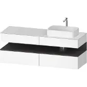 Duravit Waschtischunterschrank Qatego 160x55x60cm, gra m/we m, Pl, B r, B