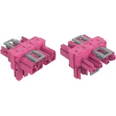 Wago 770-1733 T-Verteiler,4-polig,Kod. B,pink 7701733 - 50 Stück