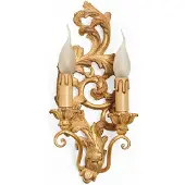 Casa Padrino Luxus Barock Doppel Wandleuchte Gold H. 39 cm - Italy