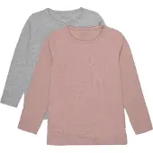 Minymo Basic 35 -t-shirt LS (2-pack) blusher (568) 104