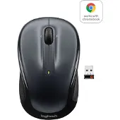 Logitech M325, Beidhändig, Optisch, RF Wireless, 1000 DPI, Schwarz