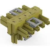 Wago 770-1742 T-Verteiler 5-P. Kod. B 3VK hellgrün