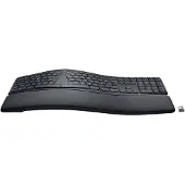 Logitech ERGO K860 Split for Business, Volle Größe (100%), Kabellos, Bluetooth, Halbmechanischer Schlüsselschalter, QWERTY, Graphit