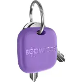Boompods , Wiederaufladbarer Bluetooth-Tracker USB-C für Schlüssel, Tasche, Violett