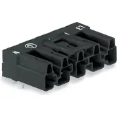 Wago 770-815/011-000 Stecker für Leiterplatten,abgewinkelt,5-polig,schwarz 770815011000 - 50 Stück